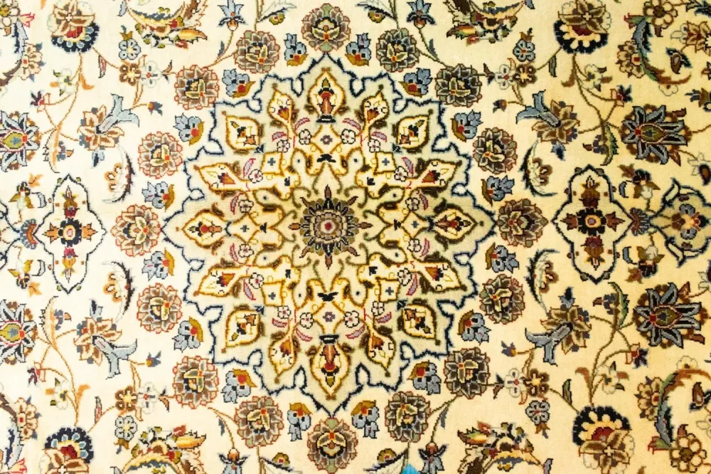 Dywan perski - Keshan - 295 x 195 cm - beżowy