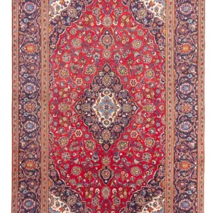 Dywan perski - Keshan - 297 x 197 cm - czerwony