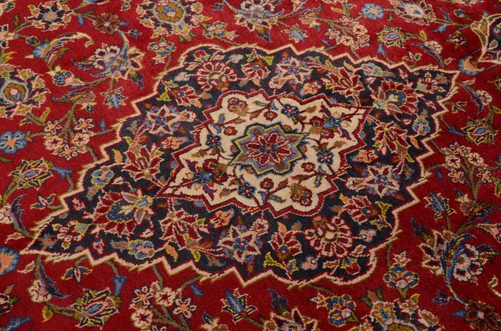 Dywan perski - Keshan - 300 x 199 cm - czerwony