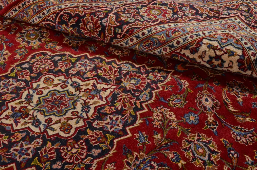 Dywan perski - Keshan - 300 x 199 cm - czerwony