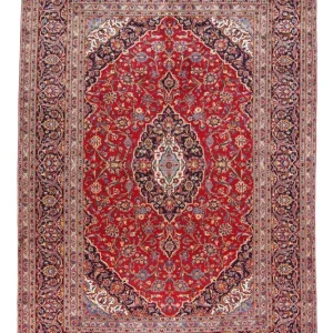 Dywan perski - Keshan - 336 x 241 cm - czerwony