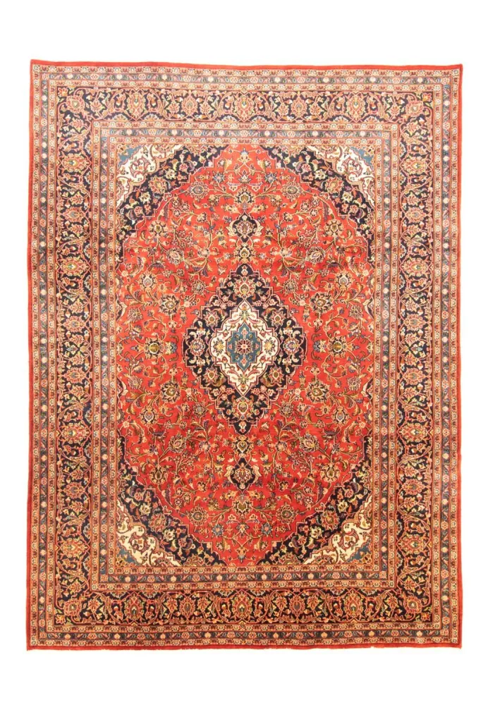 Dywan perski - Keshan - 337 x 246 cm - pomarańczowy