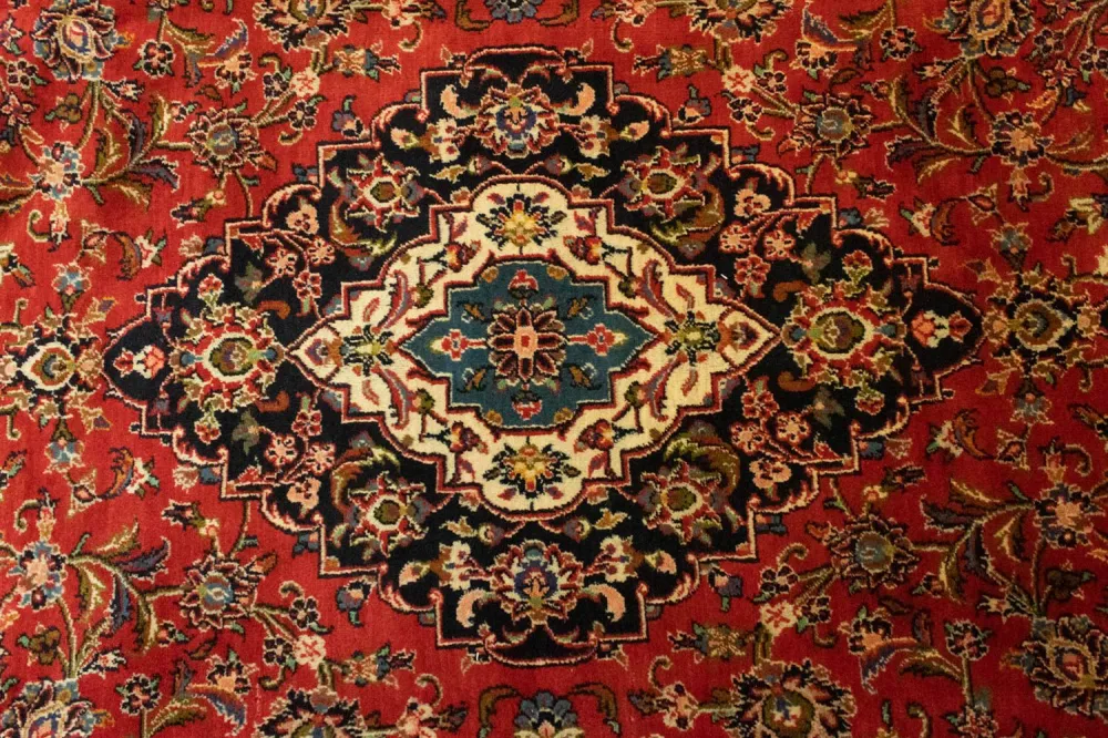 Dywan perski - Keshan - 337 x 246 cm - pomarańczowy