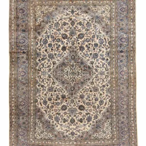 Dywan perski - Keshan - 341 x 237 cm - beżowy