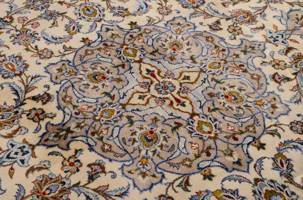 Dywan perski - Keshan - 342 x 243 cm - beżowy