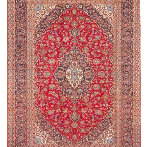 Dywan perski - Keshan - 346 x 250 cm - czerwony