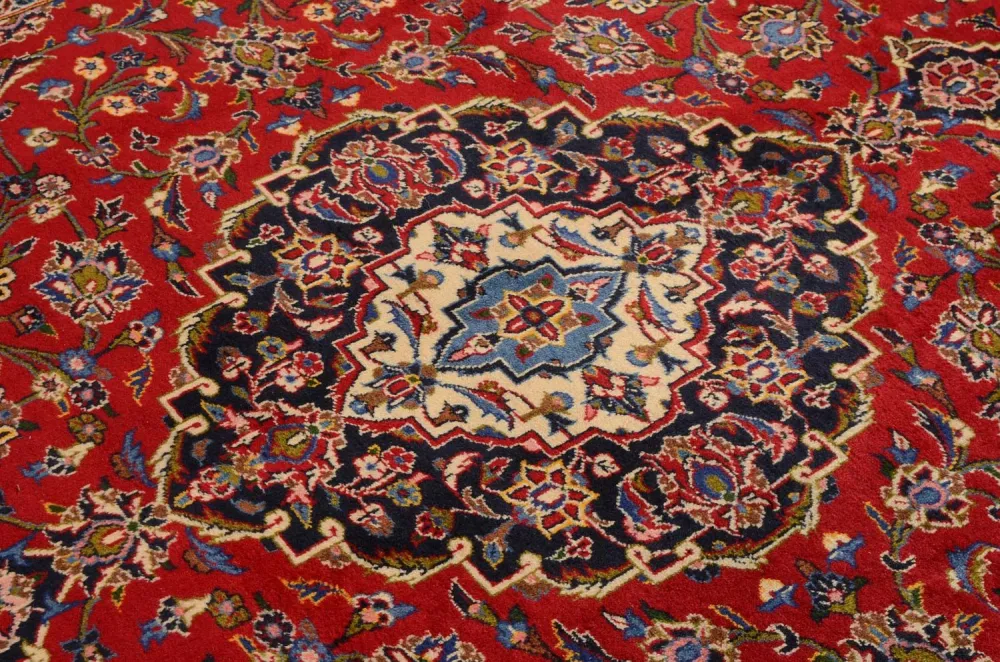 Dywan perski - Keshan - 346 x 253 cm - czerwony