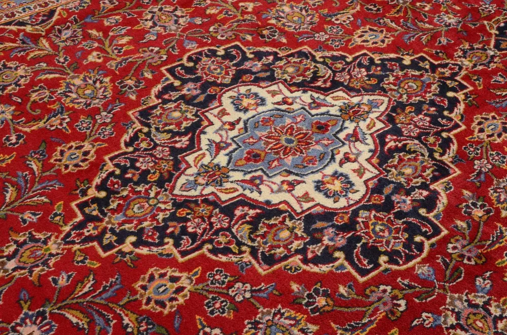 Dywan perski - Keshan - 347 x 240 cm - czerwony
