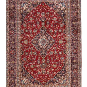 Dywan perski - Keshan - 349 x 239 cm - czerwony