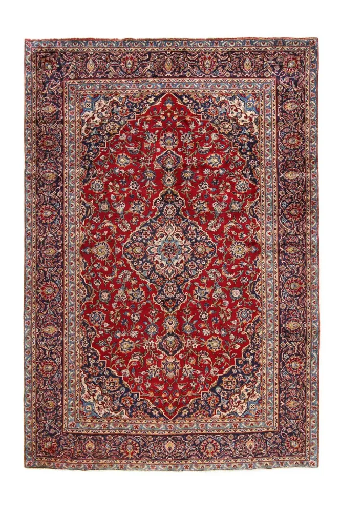 Dywan perski - Keshan - 349 x 239 cm - czerwony