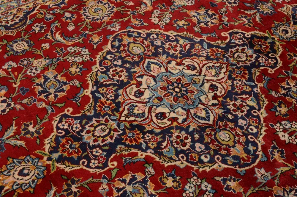 Dywan perski - Keshan - 349 x 239 cm - czerwony