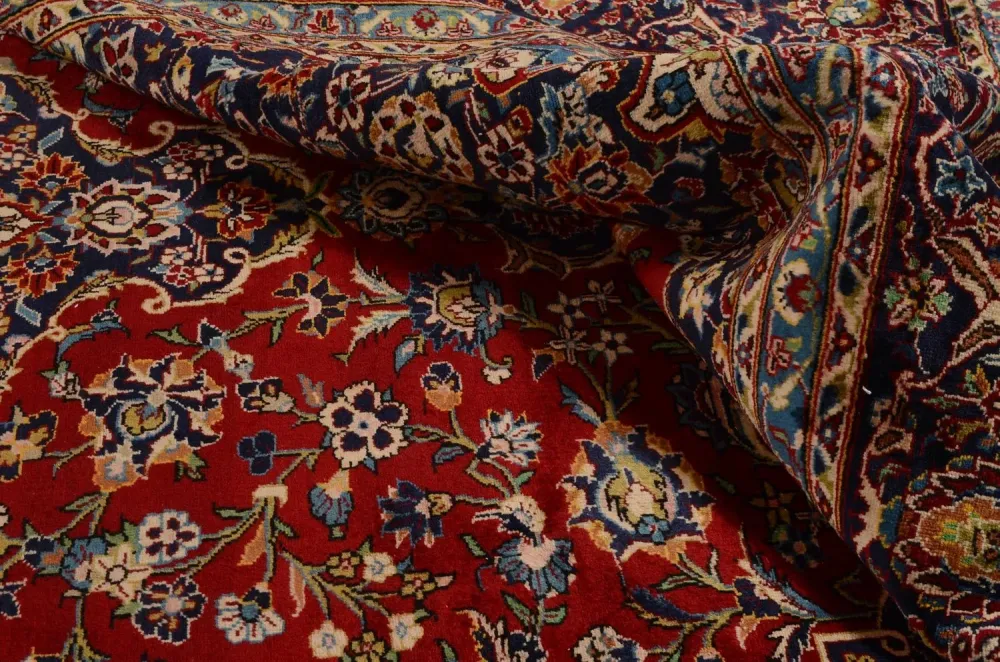 Dywan perski - Keshan - 349 x 239 cm - czerwony