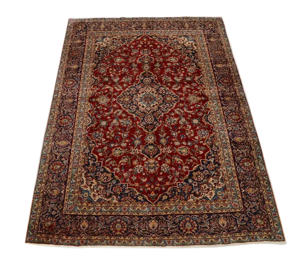Dywan perski - Keshan - 349 x 239 cm - czerwony