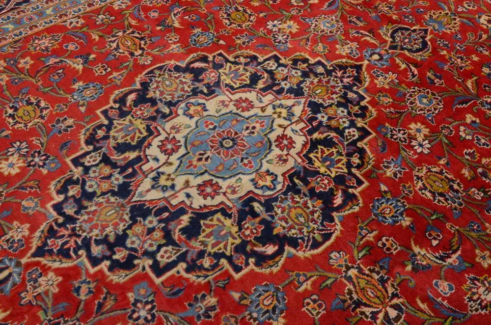 Dywan perski - Keshan - 350 x 242 cm - czerwony