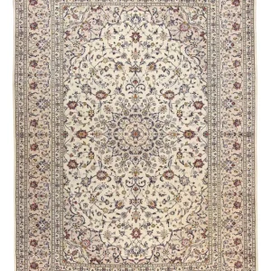 Dywan perski - Keshan - 350 x 246 cm - beżowy