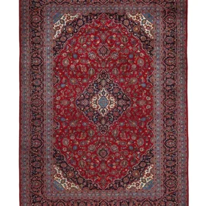 Dywan perski - Keshan - 352 x 246 cm - czerwony