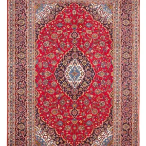 Dywan perski - Keshan - 353 x 250 cm - czerwony