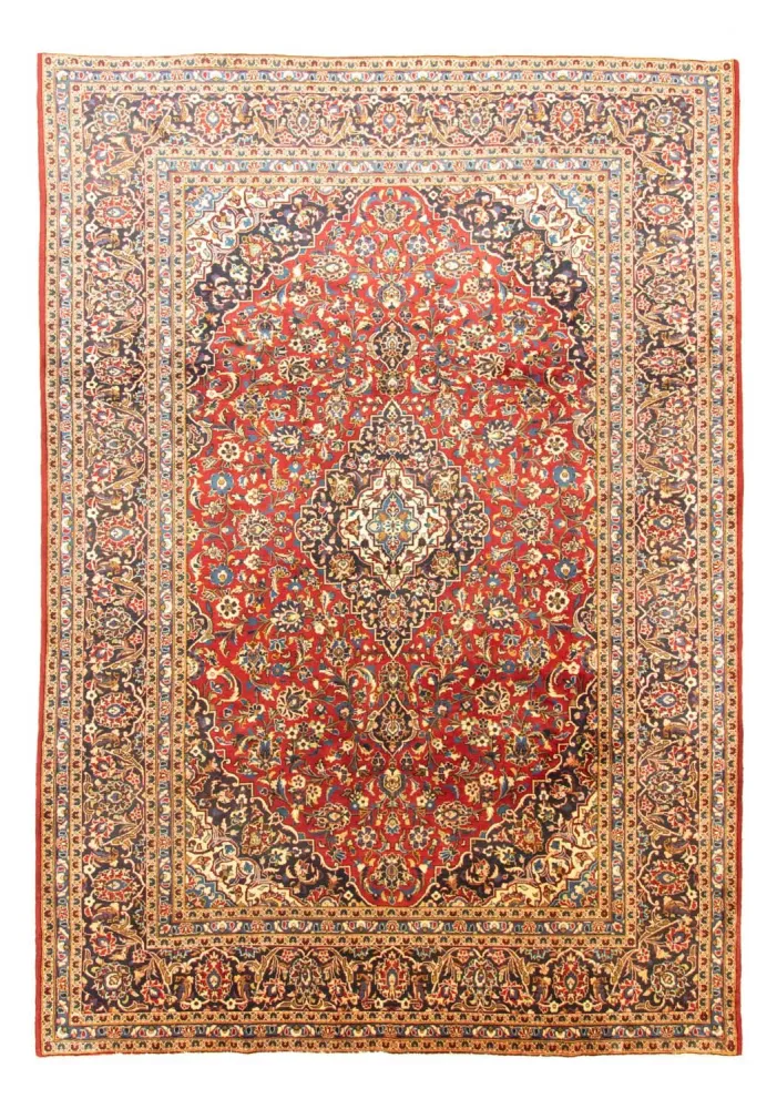 Dywan perski - Keshan - 356 x 251 cm - czerwony