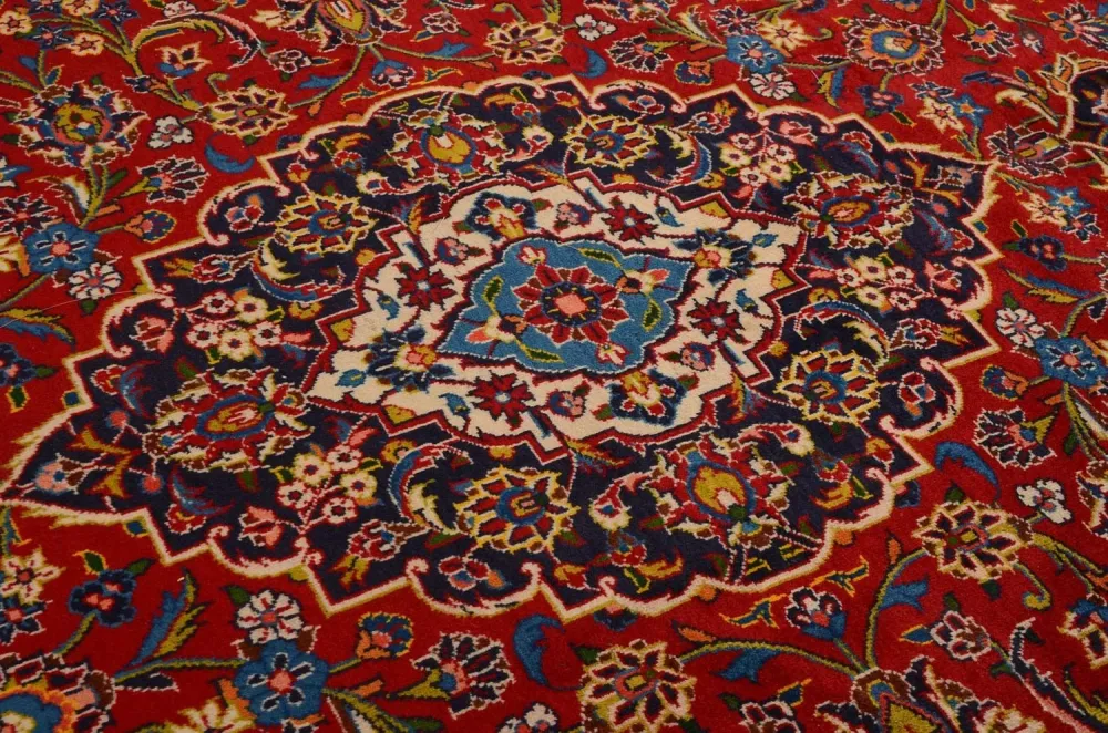 Dywan perski - Keshan - 357 x 245 cm - czerwony