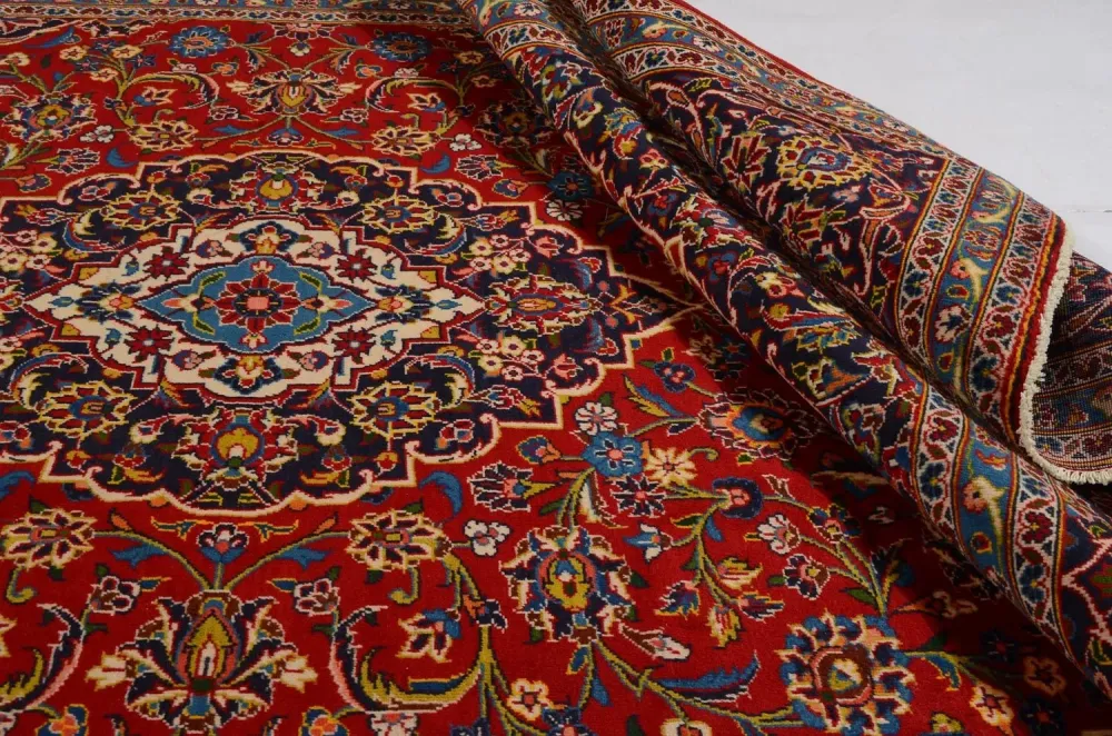 Dywan perski - Keshan - 357 x 245 cm - czerwony