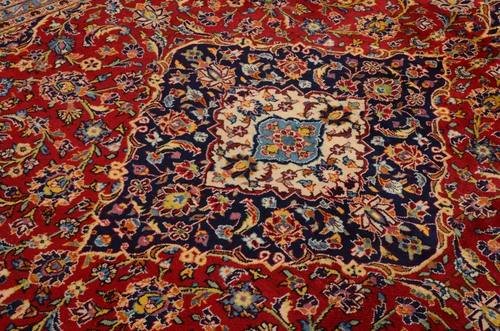Dywan perski - Keshan - 358 x 246 cm - czerwony