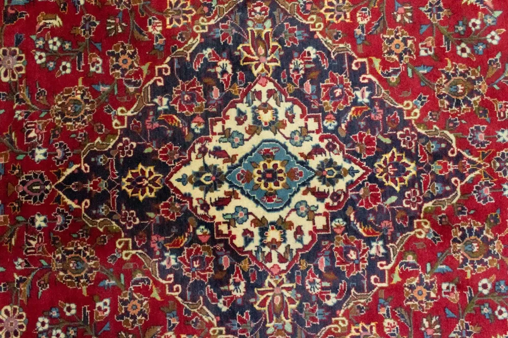 Dywan perski - Keshan - 360 x 249 cm - czerwony