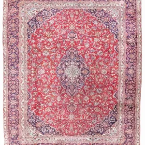 Dywan perski - Keshan - 367 x 282 cm - czerwony