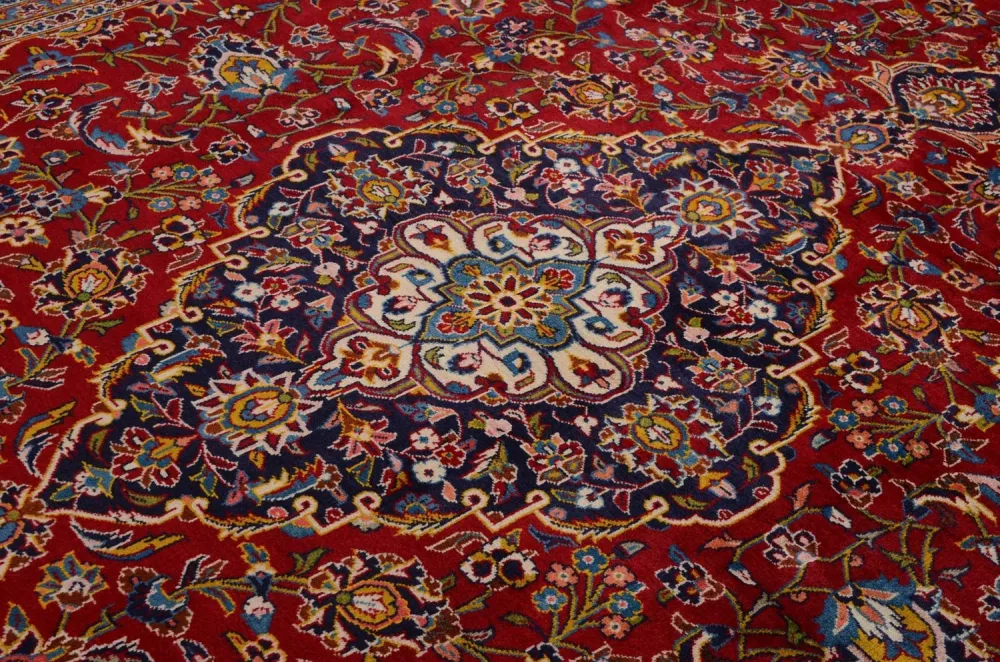 Dywan perski - Keshan - 378 x 253 cm - czerwony
