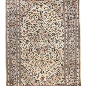 Dywan perski - Keshan - 379 x 241 cm - beżowy