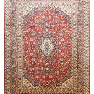 Dywan perski - Keshan - 384 x 280 cm - czerwony