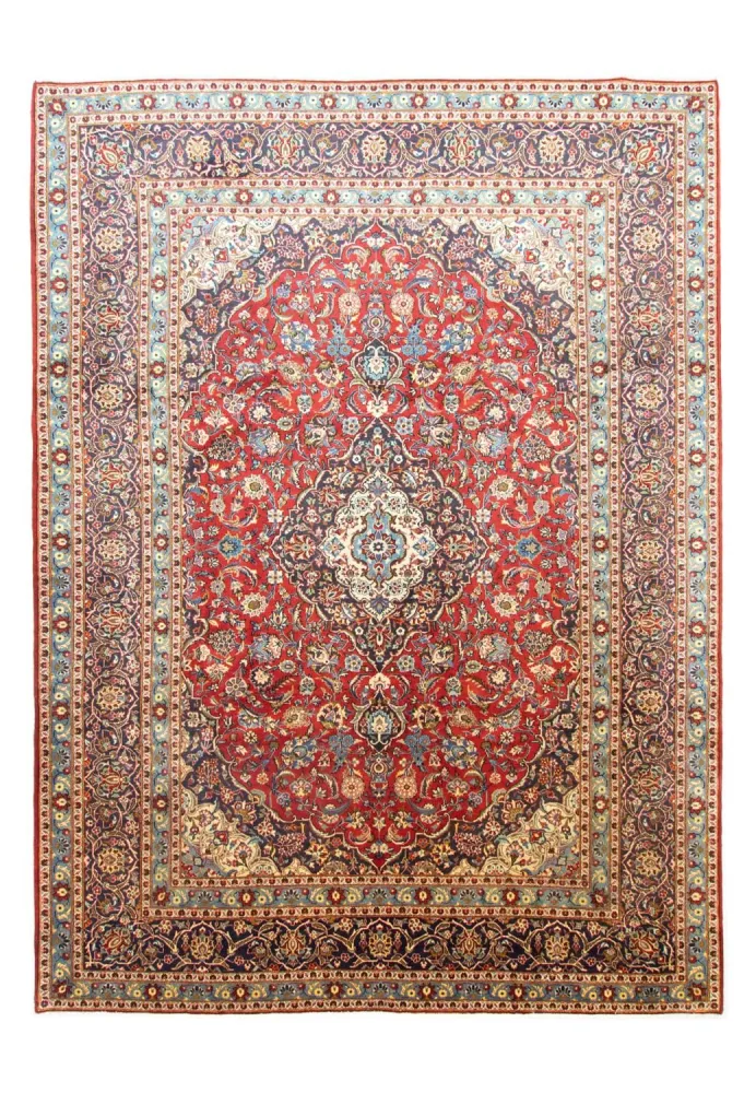 Dywan perski - Keshan - 384 x 280 cm - czerwony