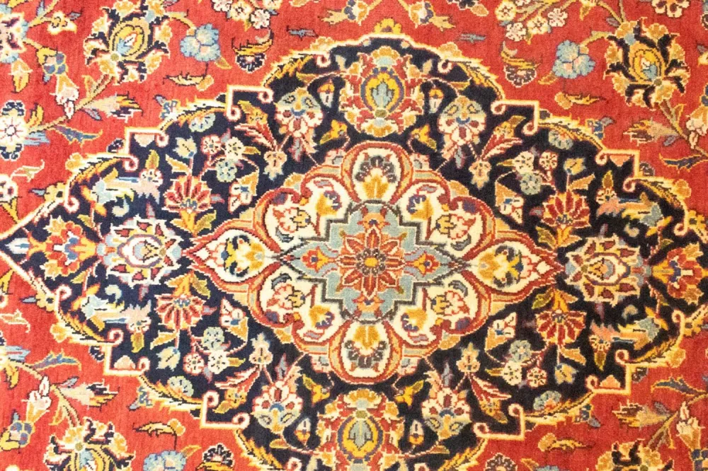 Dywan perski - Keshan - 385 x 270 cm - pomarańczowy