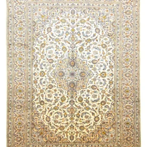 Dywan perski - Keshan - 388 x 288 cm - beżowy