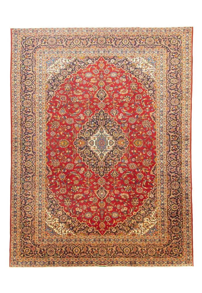 Dywan perski - Keshan - 391 x 294 cm - czerwony