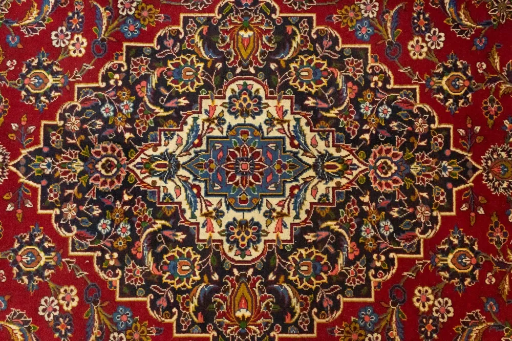Dywan perski - Keshan - 391 x 294 cm - czerwony