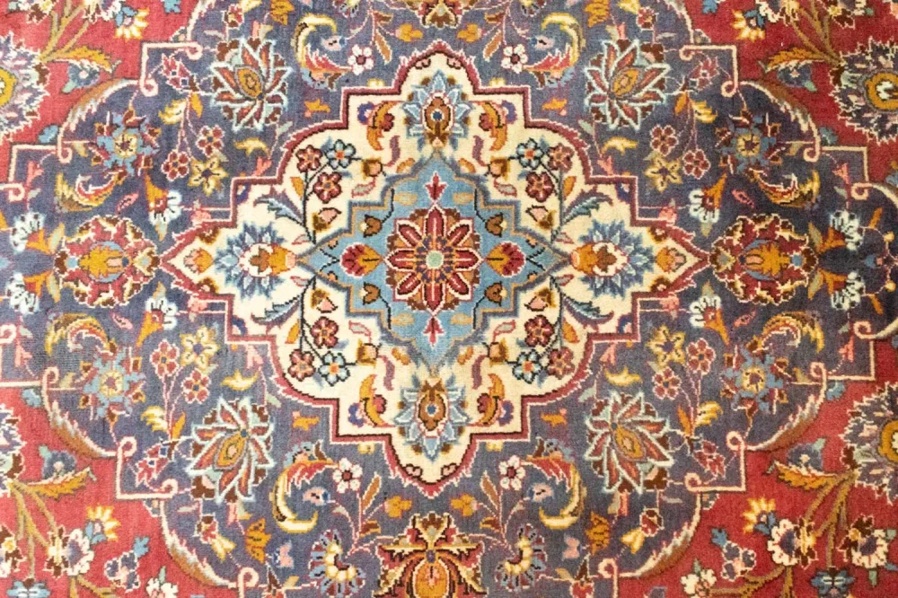 Dywan perski - Keshan - 397 x 300 cm - pomarańczowy