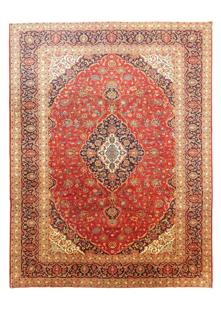 Dywan perski - Keshan - 398 x 298 cm - czerwony