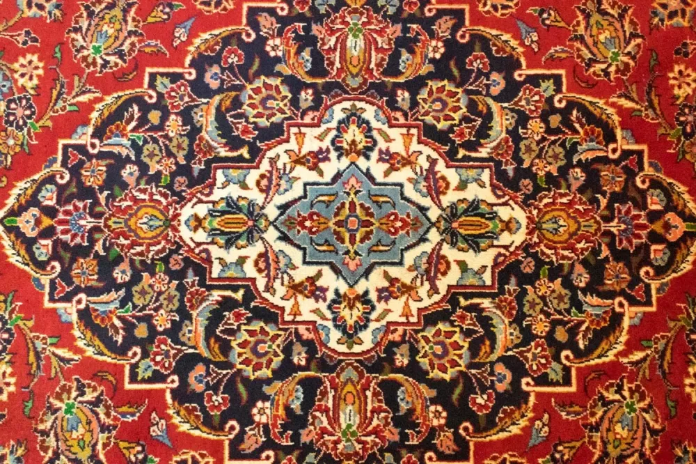 Dywan perski - Keshan - 398 x 298 cm - czerwony