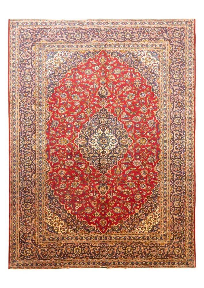 Dywan perski - Keshan - 400 x 295 cm - czerwony