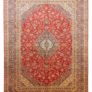Dywan perski - Keshan - 400 x 295 cm - czerwony
