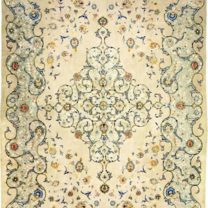 Dywan perski - Keshan - 420 x 290 cm - beżowy