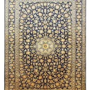 Dywan perski - Keshan - 431 x 308 cm - niebieski