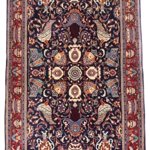 Dywan perski - Klasyczny - 164 x 106 cm - ciemnoniebieski