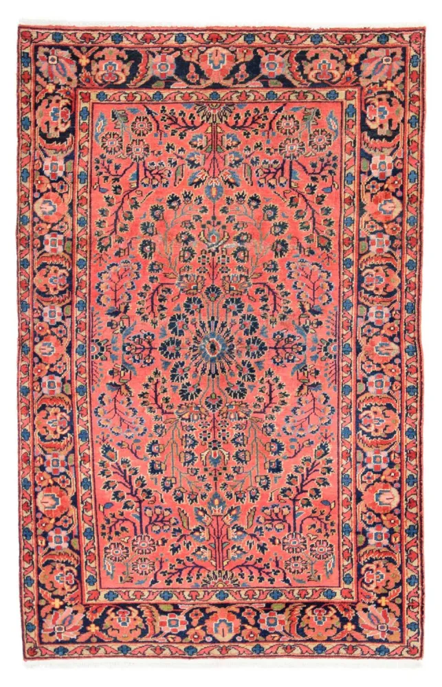Dywan perski - Klasyczny - 202 x 124 cm - jasna czerwień