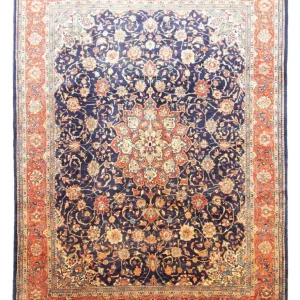Dywan perski - Klasyczny - 370 x 277 cm - niebieski
