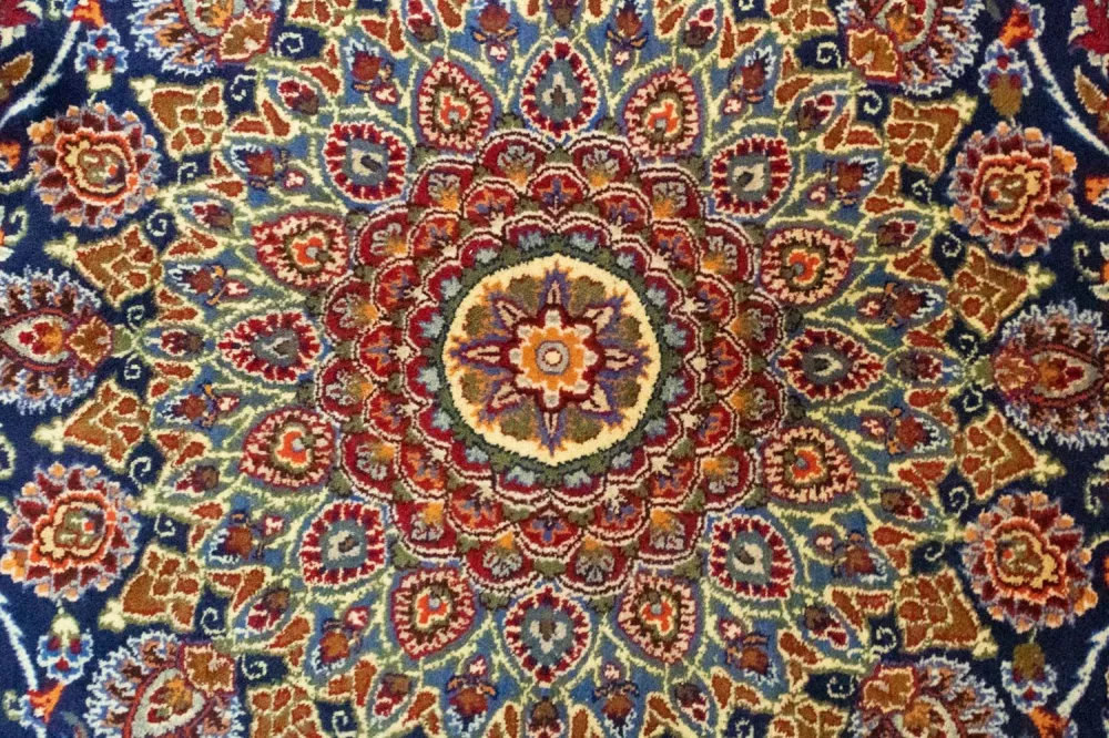 Dywan perski - Klasyczny - 395 x 295 cm - niebieski