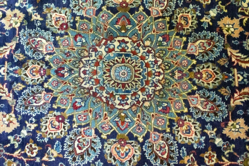 Dywan perski - Klasyczny - 411 x 298 cm - niebieski