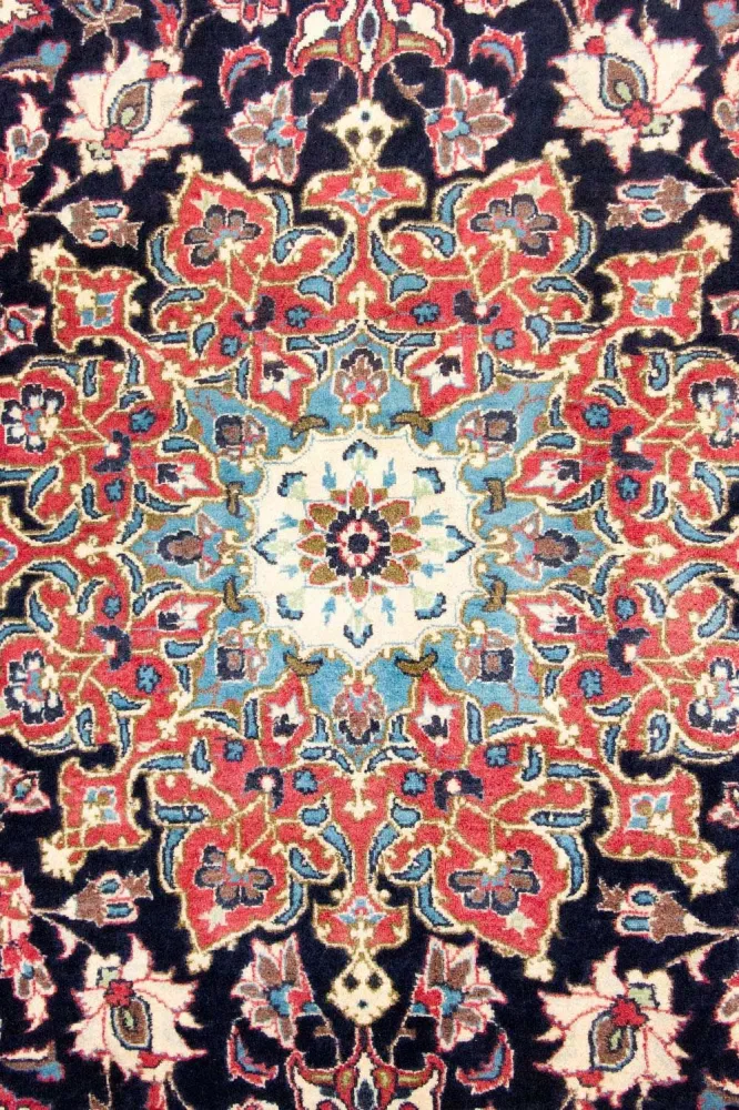 Dywan perski - Klasyczny - 412 x 295 cm - ciemnoniebieski
