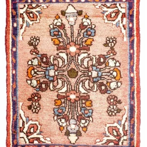 Dywan perski - Klasyczny - 66 x 54 cm - jasna czerwień