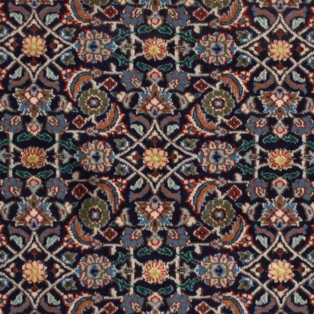 Dywan perski - Klasyczny kwadratowy - 104 x 103 cm - ciemnoniebieski